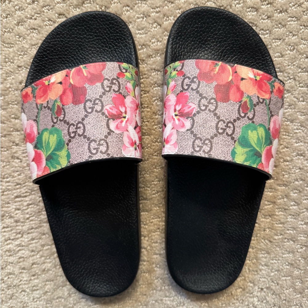 Gucci Floral Slide Sandals COPY